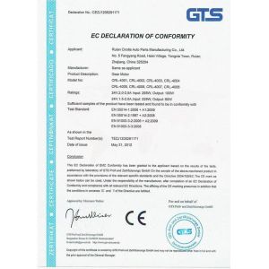 Cirolla Motor Co.,Ltd Certifications