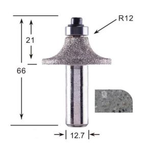 Grinding Masonry Diamond Finger Milling Bit For Quartz 66mm