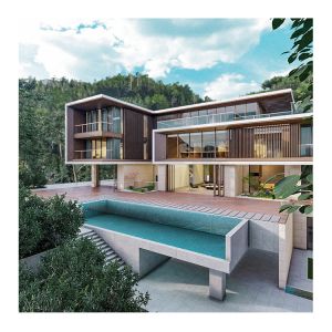 Lucite Acrylic Above Ground Modular Container Home Pool with Clear Wall Window