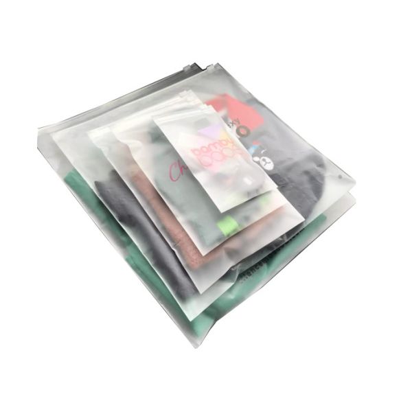 Buy Frosted CPE EVA Custom ziplockk Clothing Bags Biodegradable Reclosable at wholesale prices