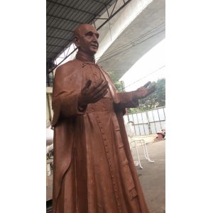 Religious Figures Copper Famous Portrait Sculpture For Exhibition Hall