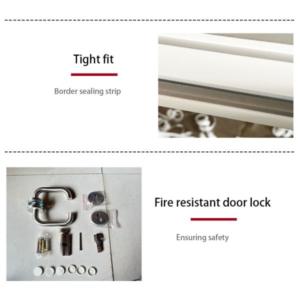 Anti Theft Honeycomb Paper Door For Prefabricated House Simple And Safe