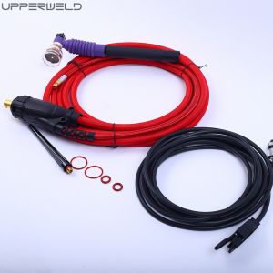 Flexible Torch Head 10-25EU Plug TIG Welding Set with 4M Cable 5 Pole Connector