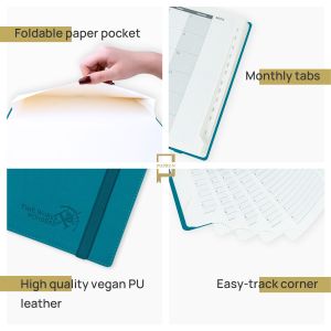 ODM Academic Planner Vertical Layout With Paper Pocket Plastic Ruler