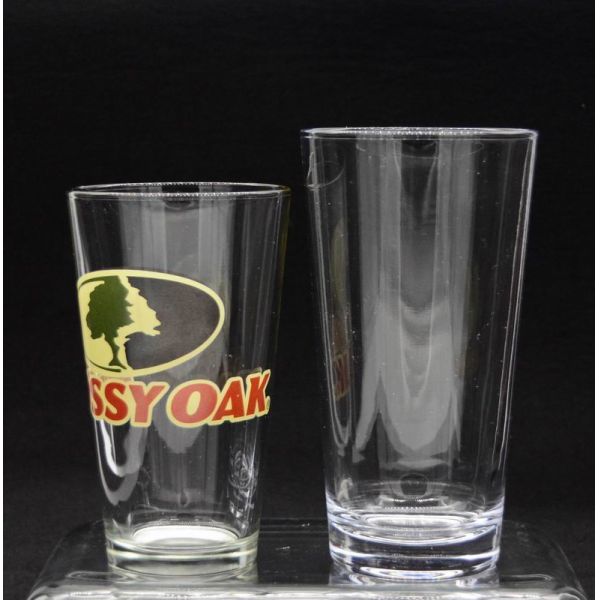 Tall Giant 20 Oz Pint Craft Beer Glasses With Color Decal