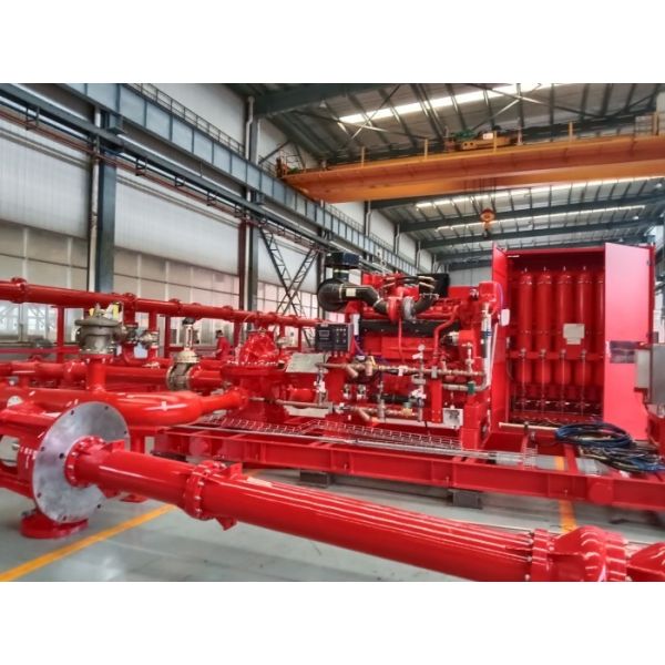 Buy Skid Mounted Fire Pump Max 150 PSI Pressure for Fire Fighting Applications at wholesale prices