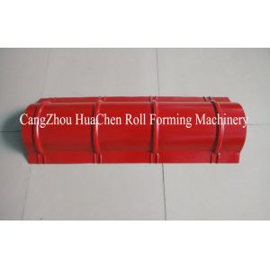 Hydraulic Cutting Ridge Capping Roll Forming Equipment with PLC Control