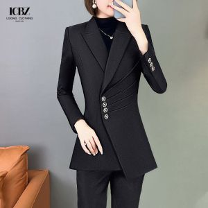 Skirts Suits Closure Type Single Button Two Pieces Formal Ladies Business Woman