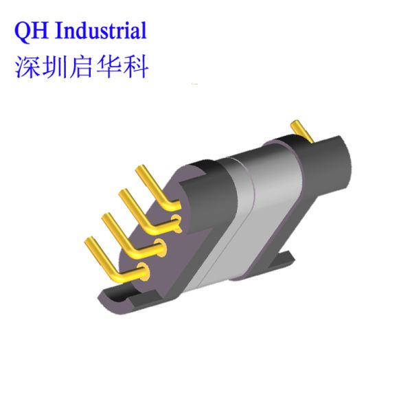 4Pin Republic Of Korea Automotive Connector Magnetic Laptop Power Connector Pogo Pin Cable