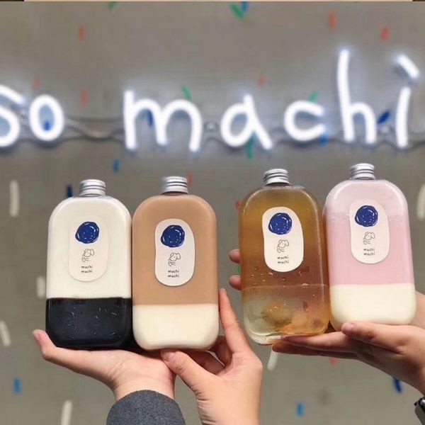 Buy Disposable Plastic Beverage Bottles PET Juice Bottle 300ml 350ml 400ml With Customized Stickers at wholesale prices