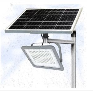 China 80CRI 3000K Solar Panel Flood Lights Slim Outdoor LED 500W Motion Sensor on sale