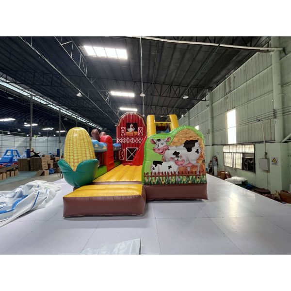 Buy 0.55mm PVC Commercial Jumping House Cow Jumper Bouncy Castles at wholesale prices