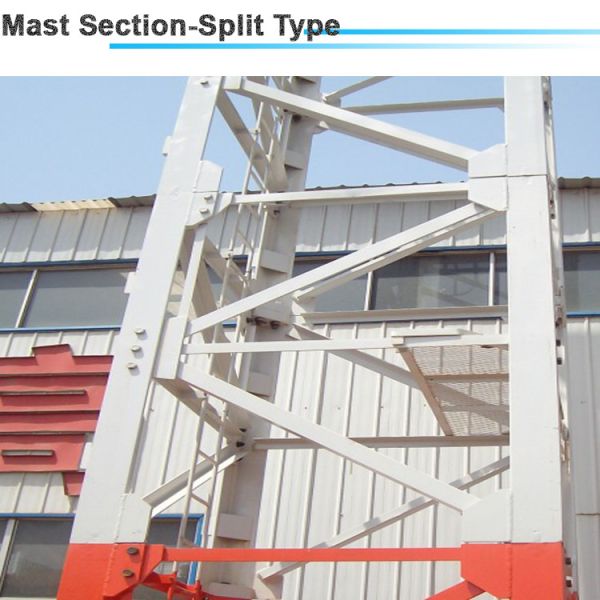 Buy 1.6*1.6*3m Split Sturcture Mast Section for 12ton 45m jib Luffing Tower Crane at wholesale prices