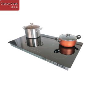 9700 Watt 90cm Ceramic Induction Hob With Flex Zone Burners