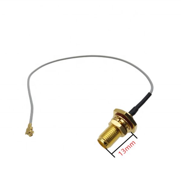 Buy U.Fl To Waterproof IP67 SMA Female Connectors With 13mm Thread Coaxial RF Cable at wholesale prices