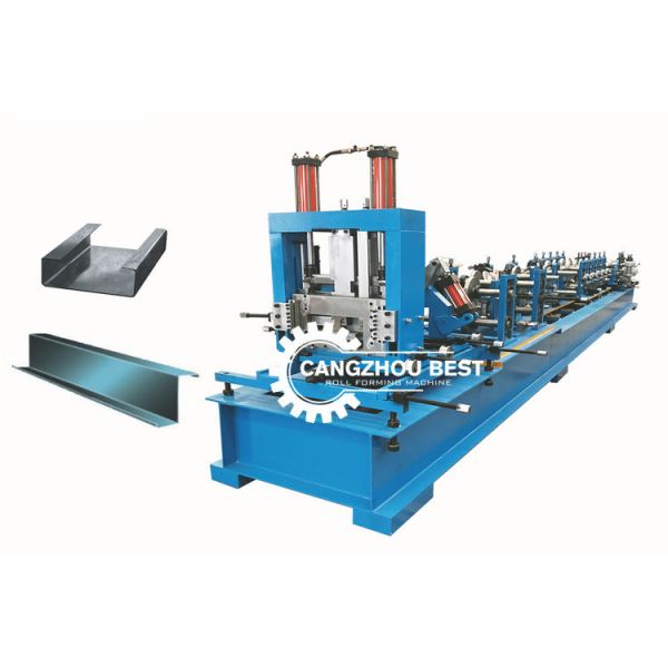 Buy CZ Profile Fast Interchange Making Purlin Roll Former at wholesale prices