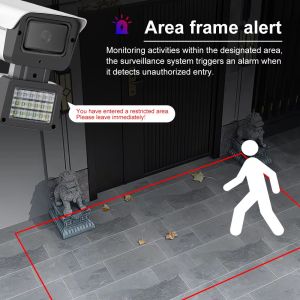 Outdoor Cameras Hd Ip Camera Built-in Siren Detection Alarming Security Network