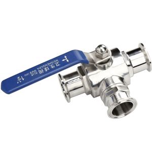 Normal Temperature Media Sanitary Stainless Steel 304 316L Tri Clamp Tee 3 Way
