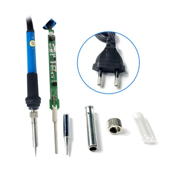 900M-T Tips 215cm Handle 60W Electric Soldering Iron UK Plug