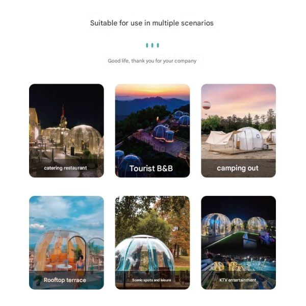 Hotel Bubble House Clear Star Tent for Children and Adults on Outdoor Adventure