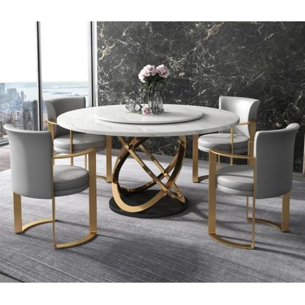 Minimalist Modern Armrest Velvet Leather Metal Dining Chair 65*58*80 cm Customized