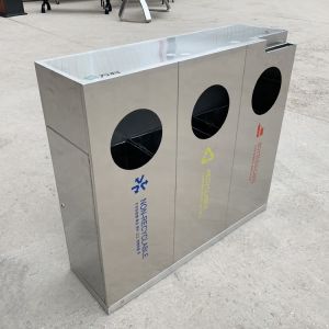Public Street SGS 50L Multi Compartment Trash Can