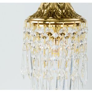 Fashion Modern Pendant Lighting Crystal Glass Hanging Bedside Luxury Bedroom