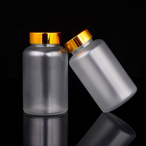 Provide PET Pharmaceutical Green Pill Tablet Packaging Bottle Container for Clear Frosted Plastic Vitamin Capsule Bottle