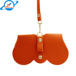 High Durability Leather Folding Sunglasses Case Customized Packings