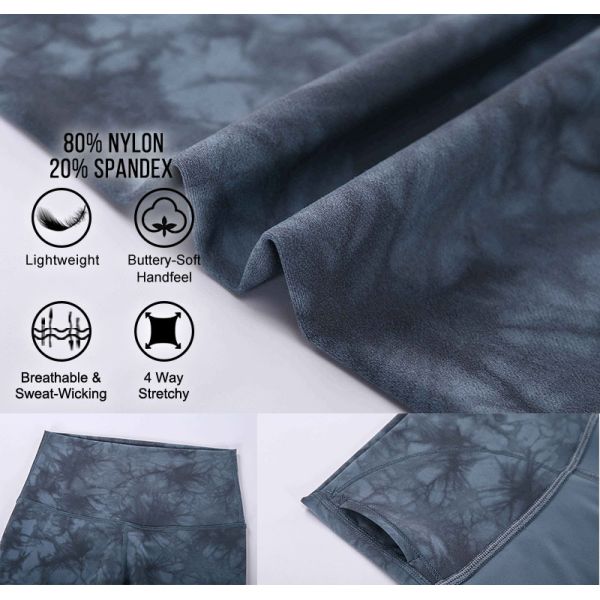 Crotchless Nude Tie Dye Yoga Pants Leggings For Women High Waisted Tight