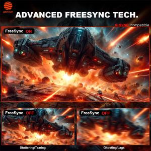 QHD / UHD Resolution 180Hz 23.8 Inch PC Gaming Monitor IPS Panel Adjustable