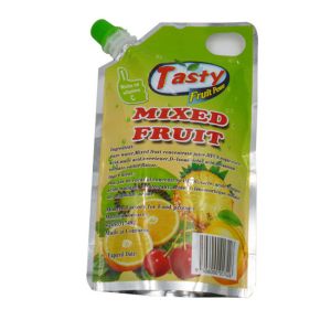 Liquid plastic bag digital printing Customized Standing plastic nozzle bag