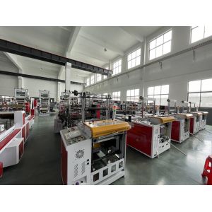 Hot Bottom Sealing Plastic Flat Bag Making Machine Cold Cutting