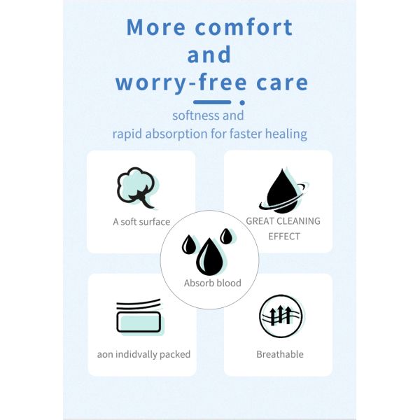 OEM Medical Colored Cotton Balls 500 PCS Sterilized Cotton Ball Cotton Gauze Balls