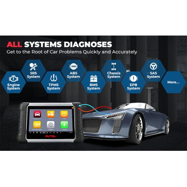 2024 Autel MaxiCOM MK808S-TS Bidirectional & TPMS Programming Relearn Tool with 28+ Special Functions AutoAuth for FCA S