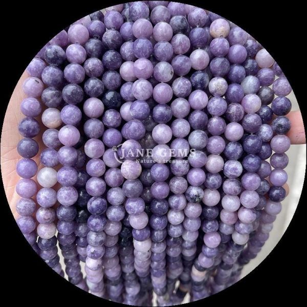8mm Polished Gemstone Beads Hematite Yooperlite And More Various Types Crystal Healing Stone Loose Bead Strands for Fashion Accessories