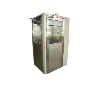 Swing Door Corner Cleanroom Air Shower Auto Blowing Compact And Sound In