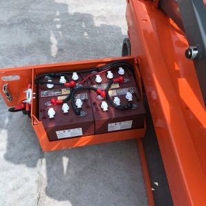 Quality Rough Terrain Construction Scissor Lift Electric Foldable 230kg Capacity for sale