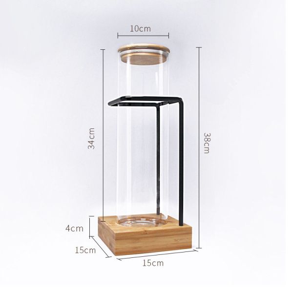 1000ml Display Borosilicate Sealable Glass Jars