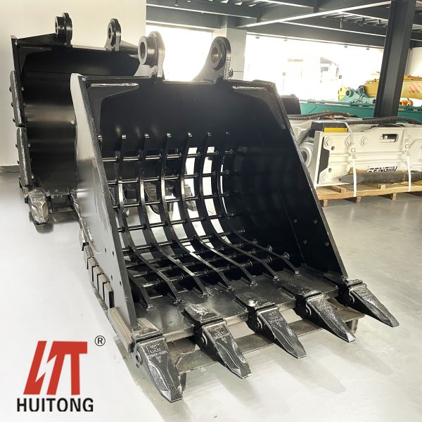 0.3-0.65cbm Sany Excavator Skeleton Bucket NM360 Mini Seive Bucket