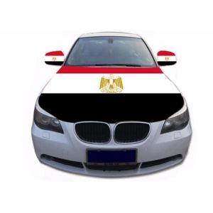 Custom Elastic Printed Car Hood Covers Heat Transfer Polyester Material