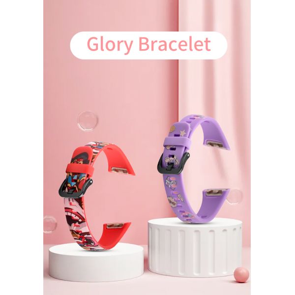 Sweat Proof 21mm Silicone Watch Band With Plastic Clasp