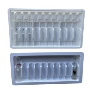Customized ampoule tray, pharmaceutical packaging Disposable blister 5ml ampoule
