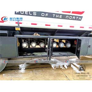 4 Axle 60000L Carbon Steel Q235 Fuel Tanker Truck