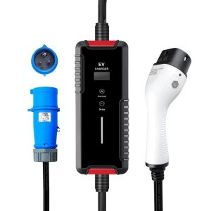 China EVCOME Ev Charger Portable Max 32A Ajutable 7KW With IEC 62196 & SAE J1772 & GBT 20234 on sale