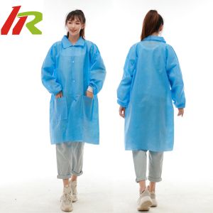 Visitor Coat Polypropylene Nonwoven Disposable Lab Coats