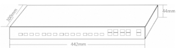 Tx 1310nm Rx 1490nm GEPON OLT Device Providing 8 GPON Ports For CATV