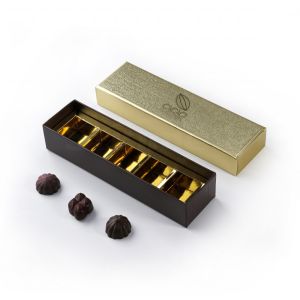 2 Layer Empty Chocolate Truffle Boxes Luxury Paper Packaging Paperboard