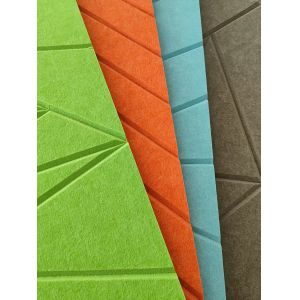 China Carving Felt Acoustic PET Panel Polyester Fiber Wall Board on sale