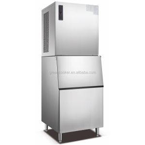 ISO14001 Steel Structure 500LB Crescent Commercial Ice Cube Machine